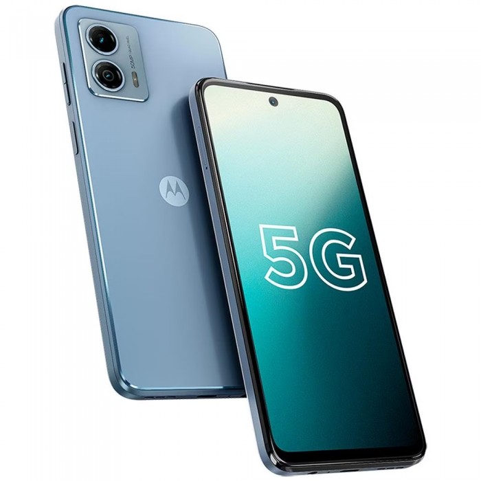 Celular Motorola Moto G53 5G Prata 128GB, 4GB RAM, Tela de 6.5", Câmera Traseira Dupla de 50MP, Selfies de 8 MP, Android e Processador Snapdragon 480+